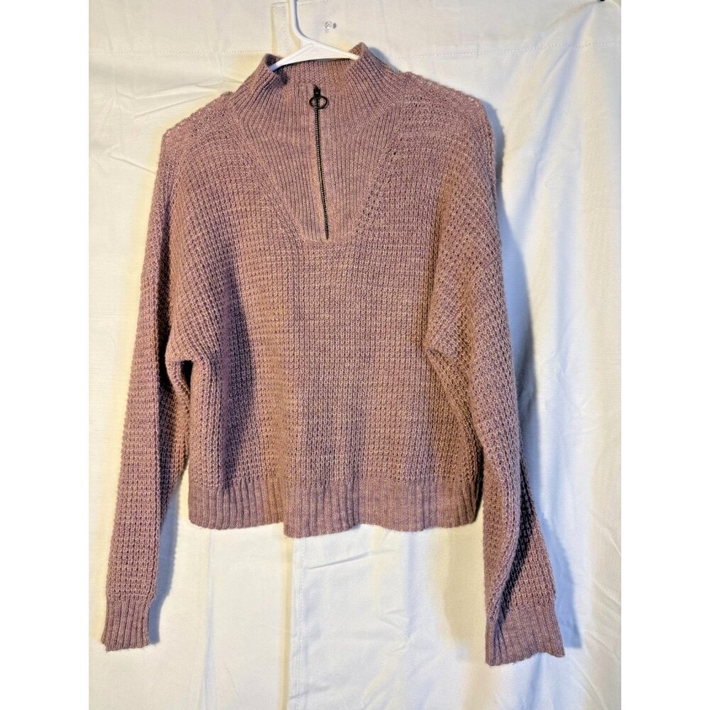Y2K American Eagle Mock Neck Sweater Coastal Vintage Earthy Knit Women’s Small S